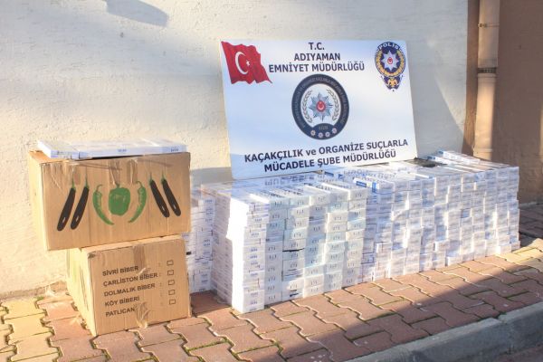 Biber ve patlıcan kutularından kaçak sigara çıktı