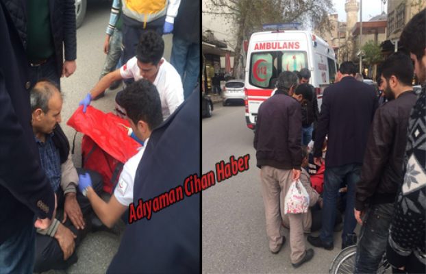 Bisiklet Otomobilin Kapısına Çarptı: 1 Yaralı