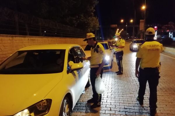 Bölge trafik ekipleri alkol uygulaması yaptı