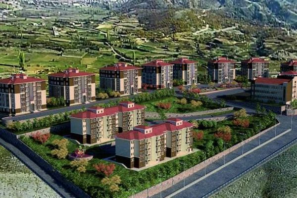 Çelikhan’da Ki Toki Konutlarının Temeli Atıldı