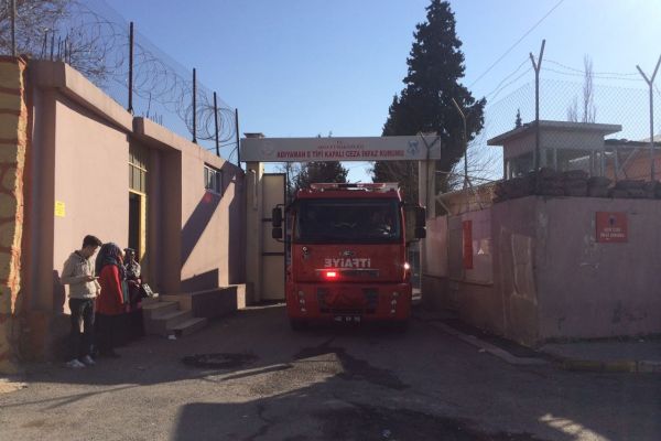 Cezaevinde yangın tatbikatı