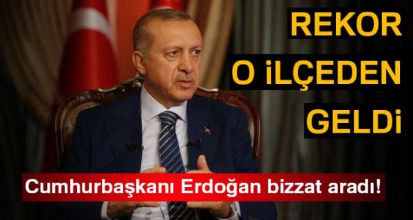 Cumhurbaşkanı Erdoğan Sincik İlçesini bizzat aradı