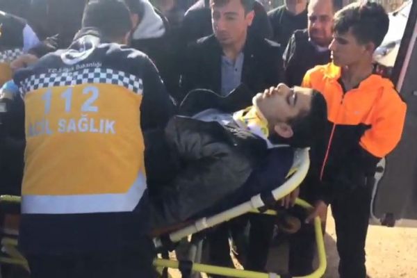 Devrilen elektrikli bisikletin sürücüsü yaralandı