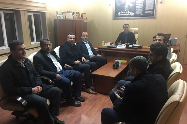 Eğitim Bir-Sen yönetimi ilçe ziyaretlerini sürdürüyor