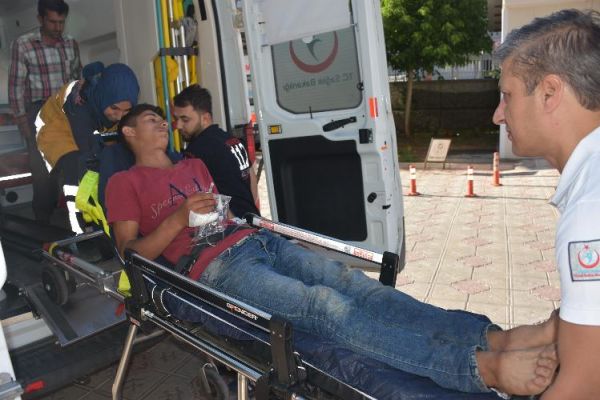 Elektrik akımına kapılan çoban yaralandı