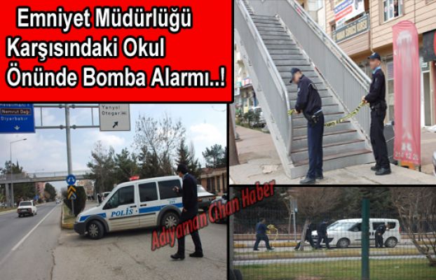 Emniyet Müdürlüğü Karşısı Okul Önünde Şüpheli Çanta Paniği