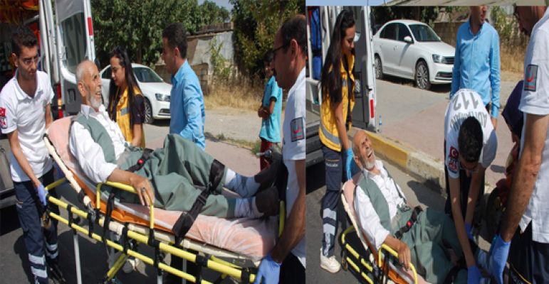 Engelli Bisikletinden Düşen Yaşlı Adam Yaralandı