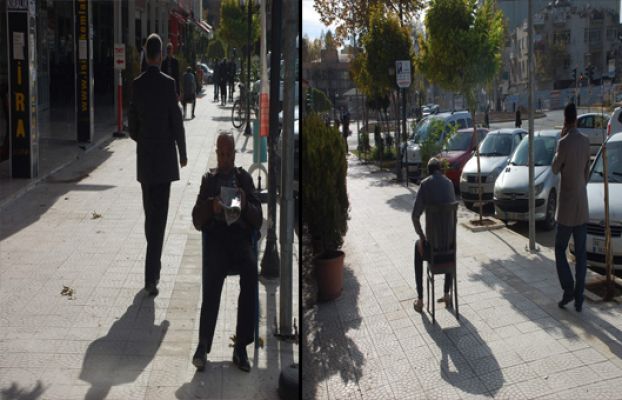 Esnafın Kaldırım Üstünde Güneş Keyfi