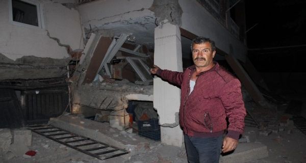 Evler yıkıldı 13 kişi yaralandı
