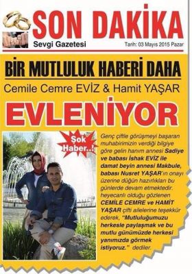 GAZETECİ HAMİT YAŞAR’DAN İLGİNÇ DÜĞÜN DAVETİYESİ