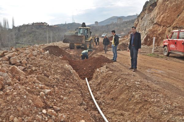 Gölbaşı Gölleri Çevresine Su Borusu Döşendi