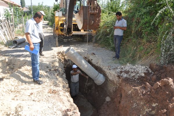 Gölbaşı'nda Kanalizasyon Çalışmaları