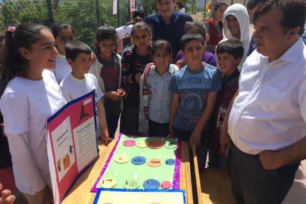 Gürgenli Ortaokulunda TÜBİTAK Bilim Fuarı açıldı