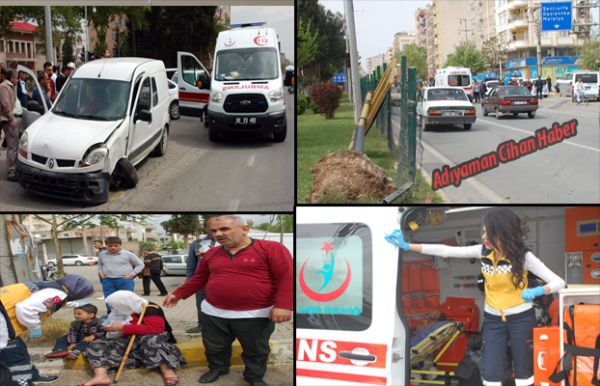 Hafif Ticari Araç Yön Levhasına Çarptı: 6 Yaralı