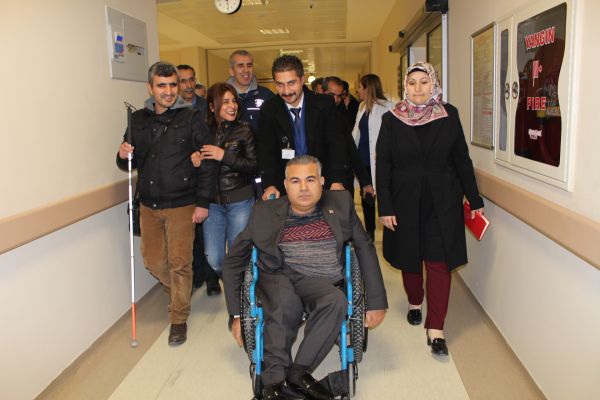 Hastanenin engellilere uygunluğu incelendi