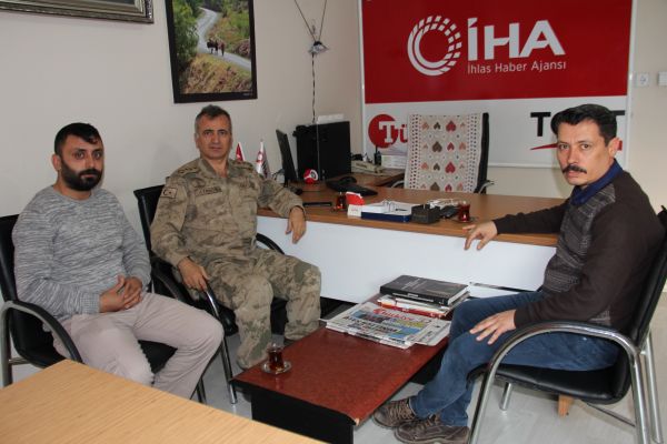 İl Jandarma Komutanı Atasoy’dan gazetecilere ziyaret