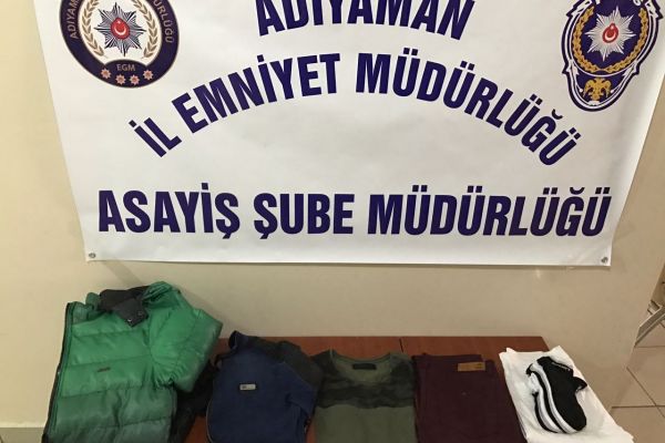İş yerinden kıyafet çalan şahıs yakalandı