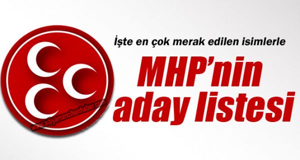 İŞTE MHP ADIYAMAN MİLLETVEKİLİ ADAYLARI