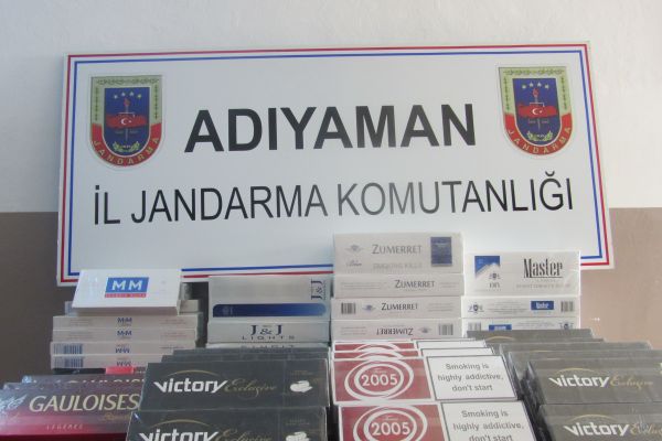 Jandarma kaçak sigara ele geçirdi