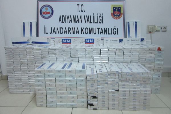 Jandarma kaçak sigara ele geçirdi