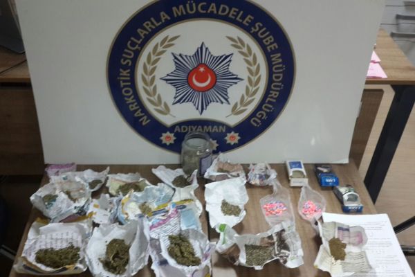 Kahta ilçesinde uyuşturucu operasyonu