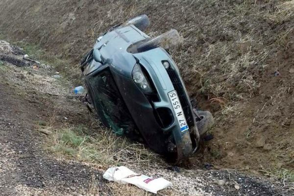 Kayganlaşan yol kazaya neden oldu: 6 yaralı