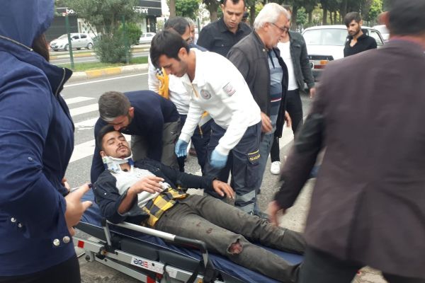 Kazada özel harekat polisi yaralandı