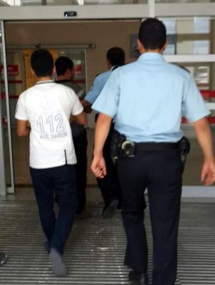 Kendisine Zarar Veren Şahıs Hastaneye Kaldırıldı