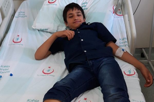 Kenenin ısırdığı çocuk tedavi altına alındı