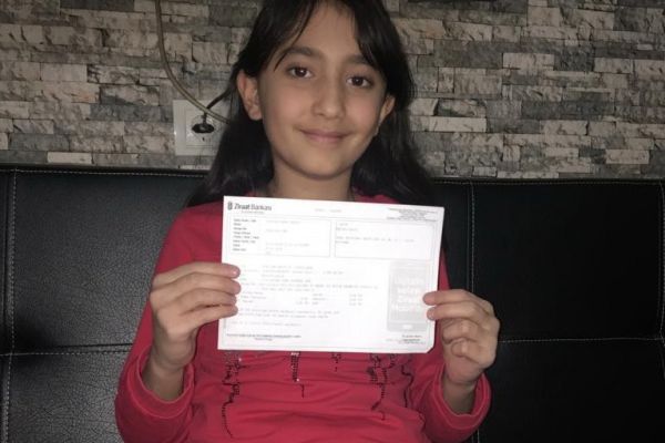 Kumbarasındaki bin TL’yi bağışladı