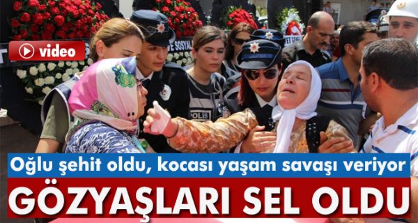 Kürtçe ağıtların yükseldiği şehit cenazesinde gözyaşları sel oldu