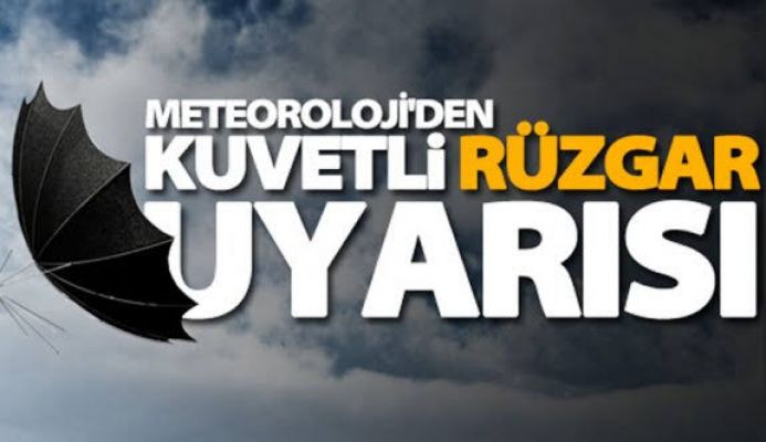 Kuvvetli rüzgar uyarısı