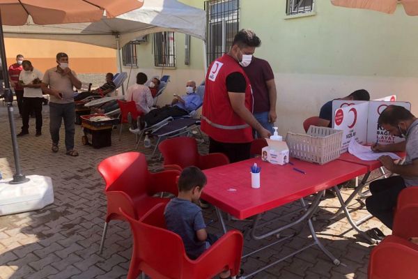 Kuyulu köyündeki kan bağışına yoğun ilgi