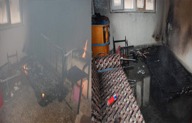  Madde Bağımlıları Kaldıkları Evi Yaktı