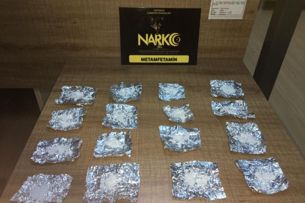 Metamfetamin madde ele geçirildi