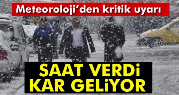 Meteorolojiden kar uyarısı