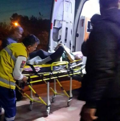 Motosiklet devrildi: 1 yaralı