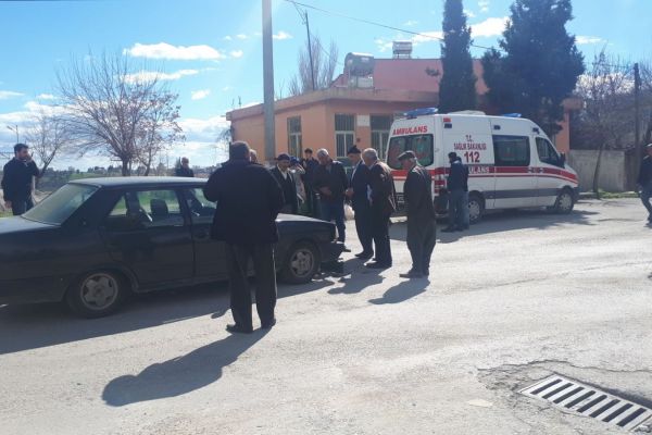 Motosiklet ile otomobil çarpıştı: 1 Yaralı
