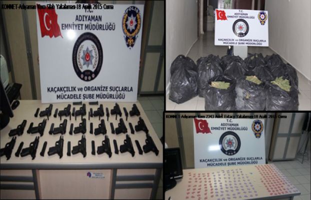 Onlarca Silah ve Uyuşturucu Ele Geçirildi