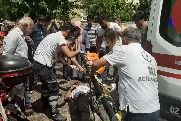 Otomobil ile motosiklet çarpıştı: 1 yaralı