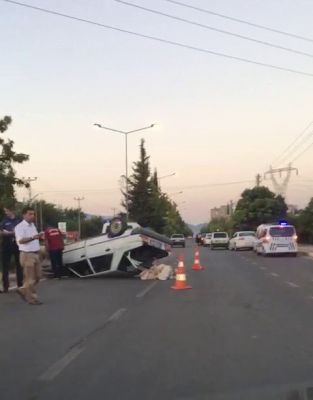 Otomobil takla attı: 1 yaralı