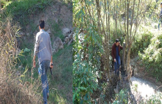 Polis Dere Yatağında Hırsız Aradı
