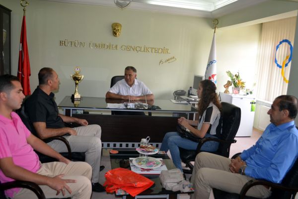 Şampiyon Sporcu İl Müdürü Bağcı'yı Ziyaret Etti