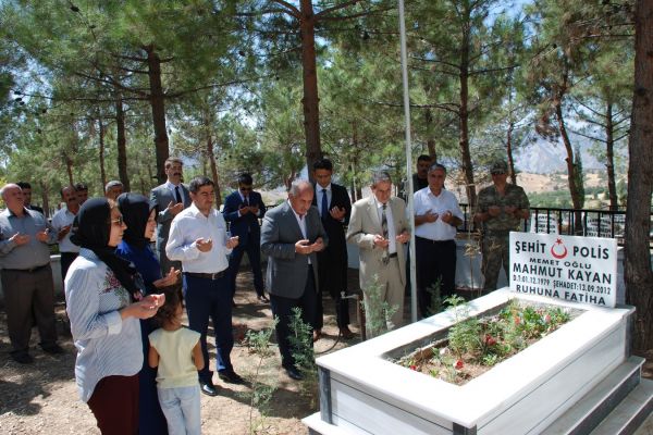 Şehit Polis Memuru Mahmut Kayan dualarla anıldı