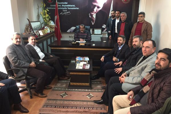 TBMM Başkan Vekili Ahmet Aydın, Adıyaman Gazeteciler Cemiyetini ziyaret etti