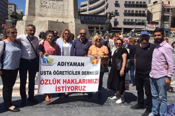 Usta öğreticiler sorunlarını Ankara’ya taşıdı