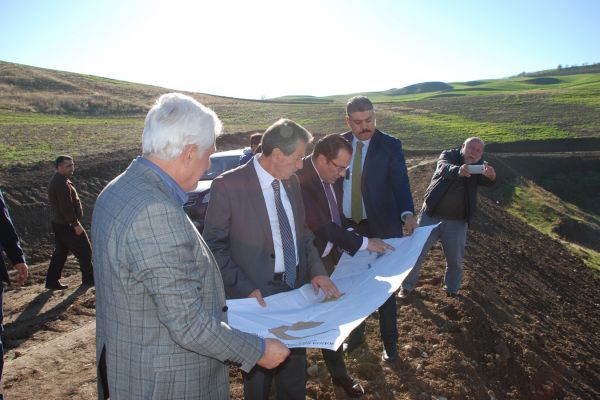 Vali Kalkancı Kahta sahil yolu projesini inceledi