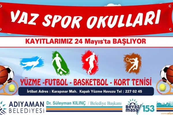 Yaz Spor okullarına kayıtlar başladı