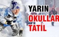Adıyaman'da Okullar  Tatil 
