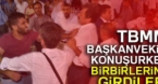 Ahmet Aydın'ın konuşması esnasında ortalık karıştı